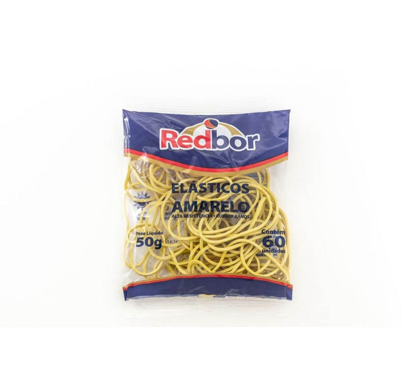 ELÁSTICOS AMARELOS 60 UNIDADES REDBOR