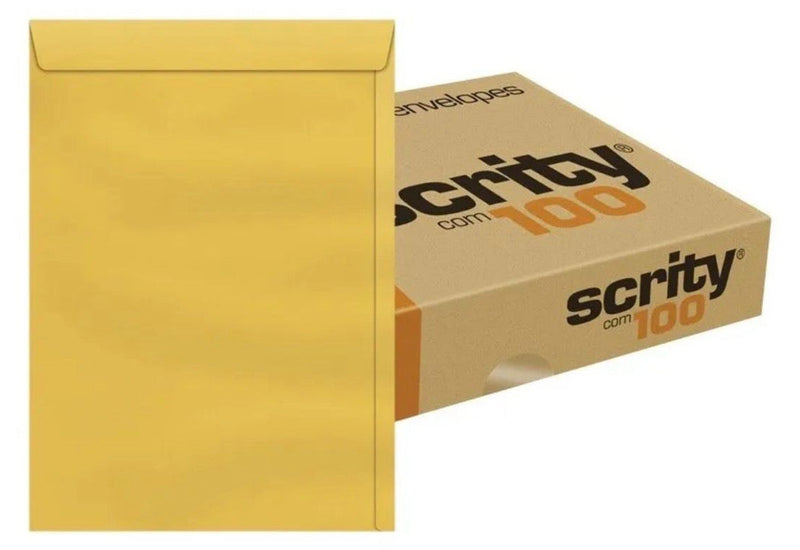 CAIXA DE ENVELOPE 100 UND PAPEL OURO