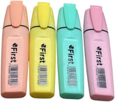 Kit 4 Marca Texto Tons Pastel - First